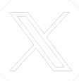 twitter 'x' logo in white