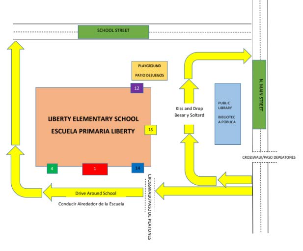 elementary school building entry map
